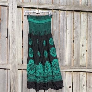 Removable Sleeves, Green, Summer, Dress